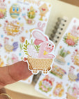 Beautiful handmade Easter Bunny stationery - created by LETTOOn