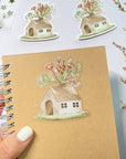 Beautiful handmade Flower House stationery - created by LETTOOn