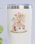 Beautiful handmade Flower House stationery - created by LETTOOn