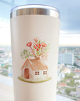 Beautiful handmade Flower House stationery - created by LETTOOn