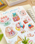 Beautiful handmade Happy Birthday stationery - created by LETTOOn