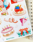 Beautiful handmade Happy Birthday stationery - created by LETTOOn