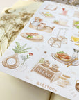 Beautiful handmade Kitchen Vibes stationery - created by LETTOOn