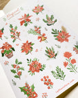 Beautiful handmade Magical Winter Flower stationery - created by LETTOOn