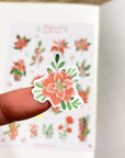 Beautiful handmade Magical Winter Flower stationery - created by LETTOOn