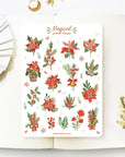 Beautiful handmade Magical Winter Flower stationery - created by LETTOOn