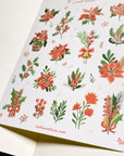 Beautiful handmade Magical Winter Flower stationery - created by LETTOOn