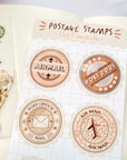 Beautiful handmade Postage Stamps stationery - created by LETTOOn