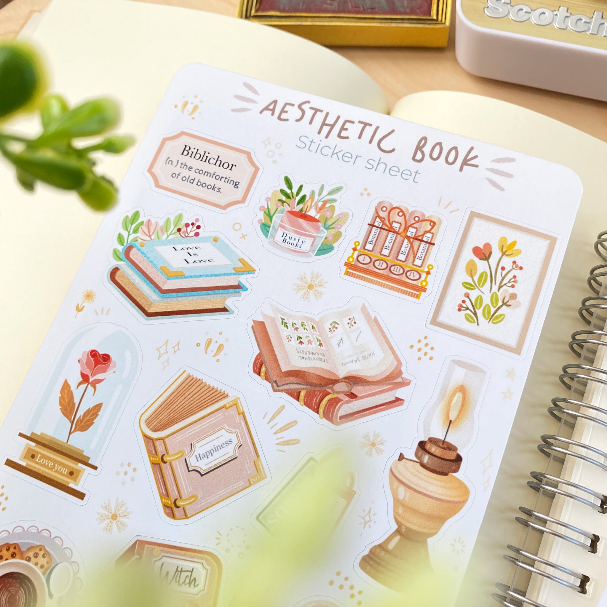 Premium Handmade Sticker Sheet Aesthetic Book By Lettoon premium-handmade-sticker-sheet-aesthetic-book-by-lettoon