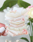 Beautiful handmade Stacked Books stationery - created by LETTOOn