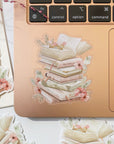 Beautiful handmade Stacked Books stationery - created by LETTOOn