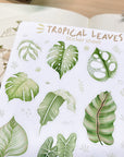 Beautiful handmade Tropical Leaves stationery - created by LETTOOn