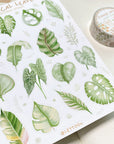 Beautiful handmade Tropical Leaves stationery - created by LETTOOn