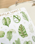 Beautiful handmade Tropical Leaves stationery - created by LETTOOn