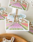 Beautiful handmade Windmill Tulips stationery - created by LETTOOn