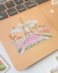 Beautiful handmade Windmill Tulips stationery - created by LETTOOn