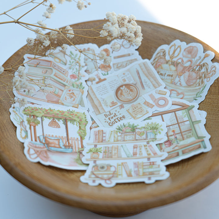 Beautiful handmade 10 Mystery Stickers (New Collection) Vinyl Sticker stationery - created by Lettoon