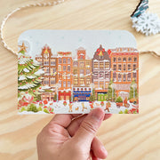 Happy Holidays Card - Amsterdam Buildings