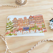 Happy Holidays Card - Amsterdam Buildings