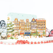 Happy Holidays Card - Amsterdam Buildings
