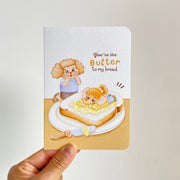 Butter for My Bread — greeting card held in hand