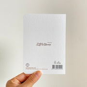 Happy New Home — back of the greeting card