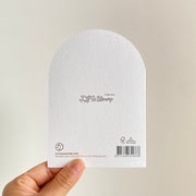 You Deserve to Relax — back of the greeting card