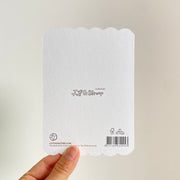 My Favourite Chapter — back of the greeting card