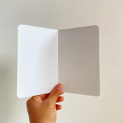Welcome Baby — inside of the greeting card, blank for your message