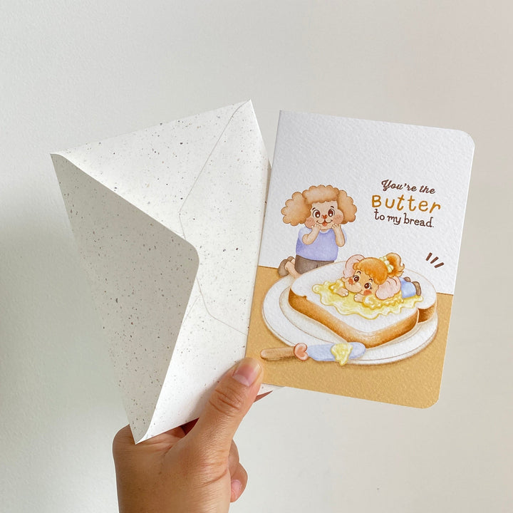 Butter for My Bread — greeting card with its matching envelope