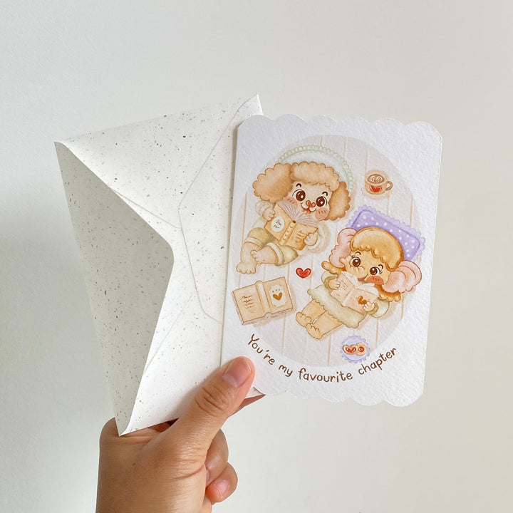 My Favourite Chapter — greeting card with its matching envelope