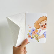 Get Well Soon — greeting card with its matching envelope