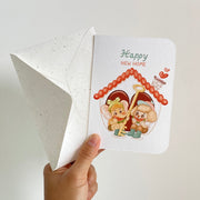 Happy New Home — greeting card with its matching envelope
