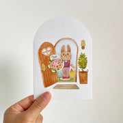 Thank You Bouquet — greeting card held in hand