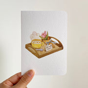 Get Well Soon Soup — greeting card held in hand
