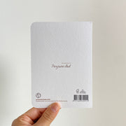 Welcome Baby — back of the greeting card