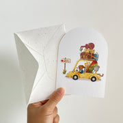 New Home — greeting card with its matching envelope