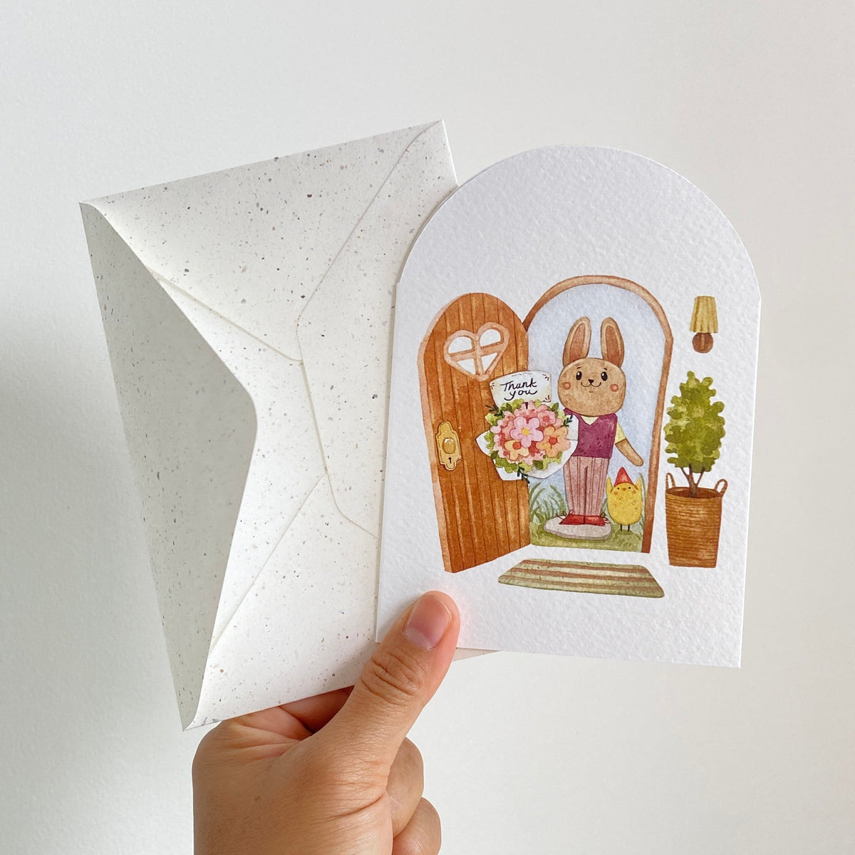 Thank You Bouquet — greeting card with its matching envelope