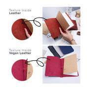Refillable Leather Notebook Cover