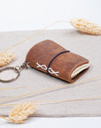Mini Leather Planner Keychain