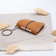 Mini Leather Planner Keychain