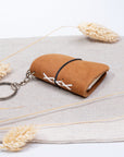 Mini Leather Planner Keychain