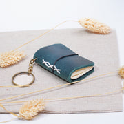 Mini Leather Planner Keychain