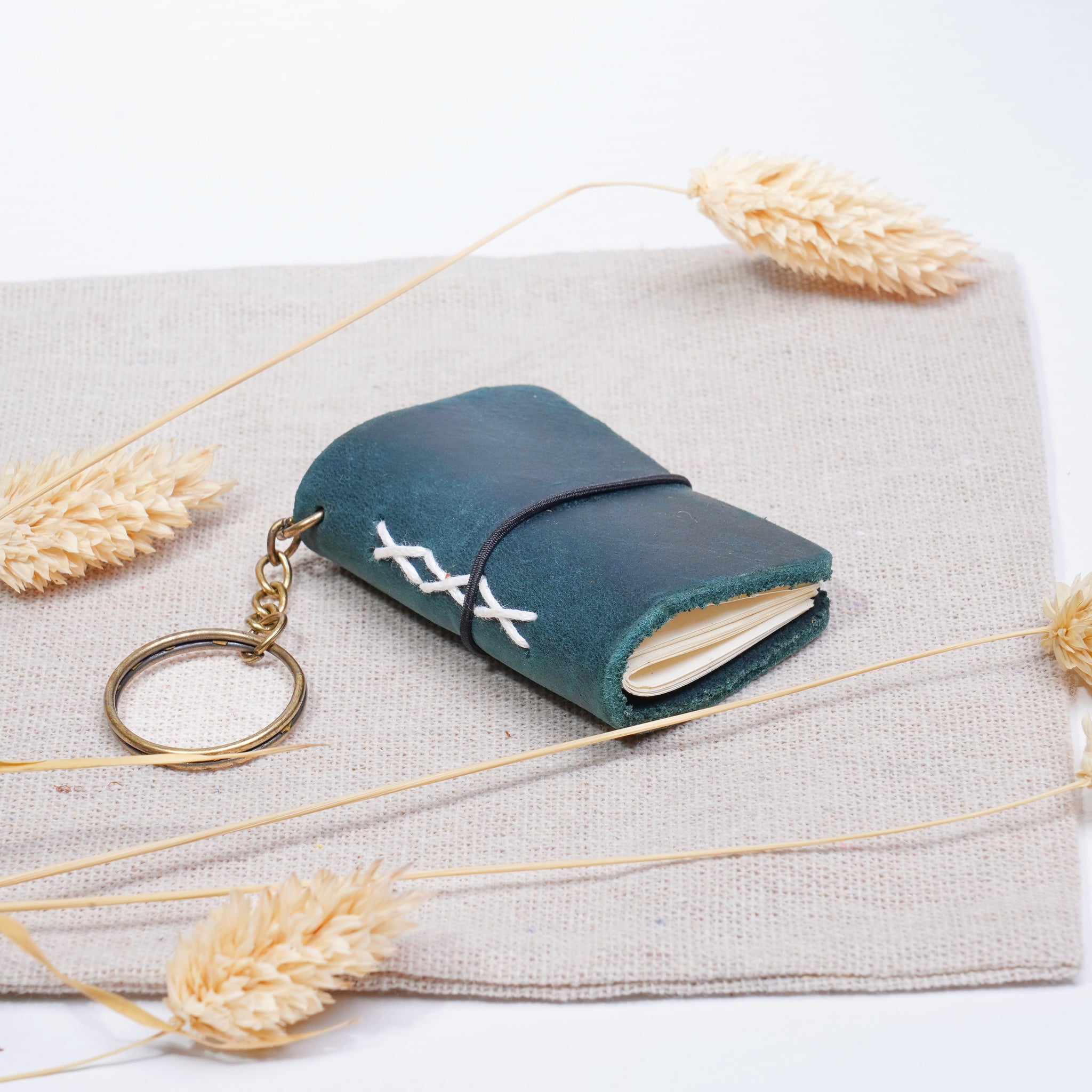 Mini Leather Planner Keychain