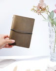 Refillable Leather Notebook Cover