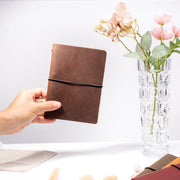 Refillable Leather Notebook Cover