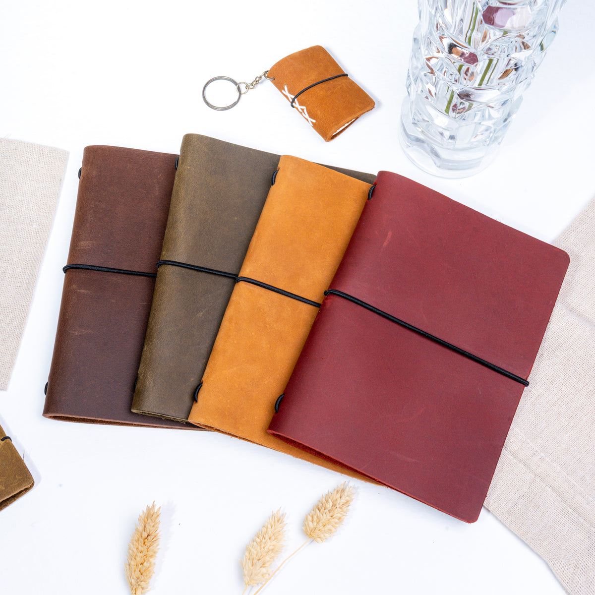 Refillable Leather Notebook Cover