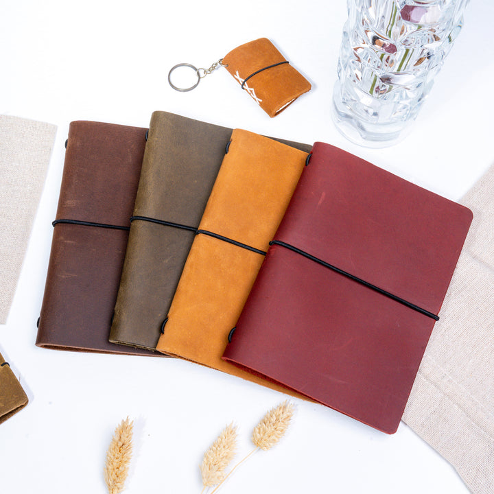 Refillable Leather Notebook Cover