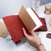 Refillable Leather Notebook Cover
