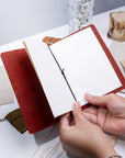 Refillable Leather Notebook Cover